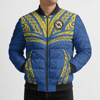Custom Oceania Football Solomon Kings Bomber Puffer Jacket Polynesian Tribal Pattern LT9 - Polynesian Pride