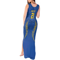 Custom Oceania Football Solomon Kings Tank Maxi Dress Polynesian Tribal Pattern LT9 - Polynesian Pride