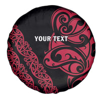 All Black Maori Tribal Tattoo Personalised Spare Tire Cover Classic Red Polynesian Style LT9 - Polynesian Pride
