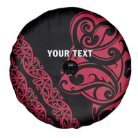 All Black Maori Tribal Tattoo Personalised Spare Tire Cover Classic Red Polynesian Style LT9 - Polynesian Pride