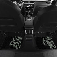 All Black Maori Tribal Tattoo Personalised Car Mats Moss Green Polynesian Style - Polynesian Pride