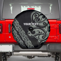 All Black Maori Tribal Tattoo Personalised Spare Tire Cover Moss Green Polynesian Style LT9 - Polynesian Pride