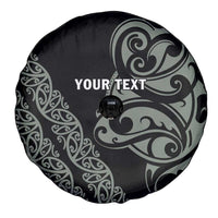 All Black Maori Tribal Tattoo Personalised Spare Tire Cover Moss Green Polynesian Style LT9 - Polynesian Pride