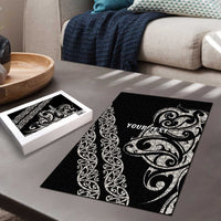 All Black Maori Tribal Tattoo Personalised Puzzle Stone Gray Polynesian Style - Polynesian Pride