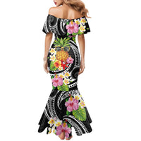 Hau'oli Makahiki Hou Mermaid Dress Aloha Pineapple Tropical Vibe