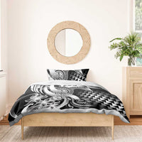Aloha Black Tribal Honu Tattoo Bedding Set