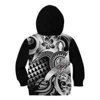 Aloha Black Tribal Honu Tattoo Kid Hoodie