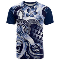 Aloha Blue Tribal Honu Tattoo T Shirt