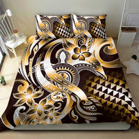 Aloha Gold Tribal Honu Tattoo Bedding Set