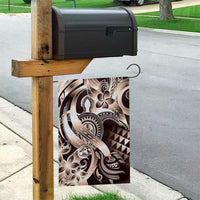 Aloha Mocha Mousse Tribal Honu Tattoo Garden Flag