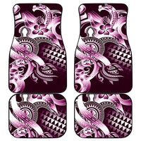 Aloha Pink Tribal Honu Tattoo Car Mats