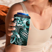 Aloha Turquoise Tribal Honu Tattoo 4 in 1 Can Cooler Tumbler
