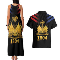 Haiti Independence Day Couples Matching Tank Maxi Dress and Hawaiian Shirt The First Black Republic Since 1804