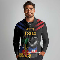 Haiti Independence Day Long Sleeve Polo Shirt The First Black Republic Since 1804