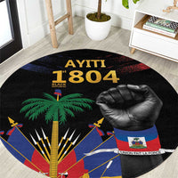 Haiti Independence Day Round Carpet The First Black Republic Since 1804 LT9 Blakc - Polynesian Pride