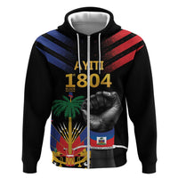 Haiti Independence Day Zip Hoodie The First Black Republic Since 1804 LT9 Zip Hoodie Blakc - Polynesian Pride