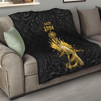 Haitian Negre Marron 1804 Quilt Black Polynesian Pattern