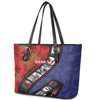 Personalised ANZAC Spirit 1915-2026 Filmstrip Tribute Leather Tote Bag Lest We Forget 25 April