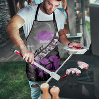 Personalised Remembering ANZAC Lest We Forget Apron Vintage Film Frame Memorial Purple Poppy