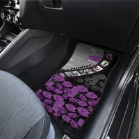 Personalised Remembering ANZAC Lest We Forget Car Mats Vintage Film Frame Memorial Purple Poppy LT9 - Polynesian Pride