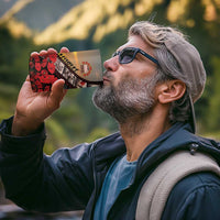 Personalised Remembering ANZAC Lest We Forget 4 in 1 Can Cooler Tumbler Vintage Film Frame Memorial Red Poppy