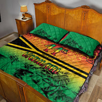 Hapi 44th Indipendens Dei Vanuatu Quilt Bed Set Yumi 1980 with Vanuatuan Beach Landscape