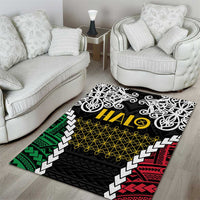 Halo Vanuatu Pride Area Rug Vanuatuan Sand Drawing Pattern