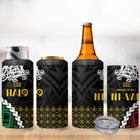 Halo Vanuatu Pride 4 in 1 Can Cooler Tumbler Vanuatuan Sand Drawing Pattern