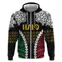 Halo Vanuatu Pride Hoodie Vanuatuan Sand Drawing Pattern