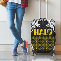 Halo Vanuatu Pride Luggage Cover Vanuatuan Sand Drawing Pattern LT9 - Polynesian Pride