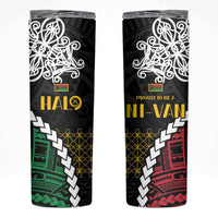 Halo Vanuatu Pride Skinny Tumbler Vanuatuan Sand Drawing Pattern