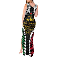 Halo Vanuatu Pride Tank Maxi Dress Vanuatuan Sand Drawing Pattern
