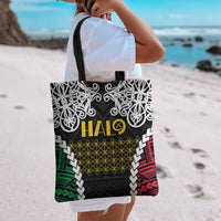 Halo Vanuatu Pride Tote Bag Vanuatuan Sand Drawing Pattern - Polynesian Pride