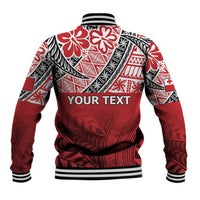 Malo e lelei Tonga Baseball Jacket Ngatu Tokelau Feletoa Fata Traditional Polynesian Pattern