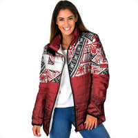 Malo e lelei Tonga Padded Jacket Ngatu Tokelau Feletoa Fata Traditional Polynesian Pattern - Polynesian Pride