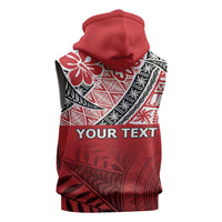 Malo e lelei Tonga Sleeveless Zip Hoodie Ngatu Tokelau Feletoa Fata Traditional Polynesian Pattern LT9 - Polynesian Pride