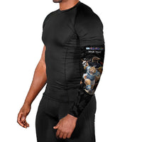 Custom Rugby Southern Hemisphere Arm Sleeves Argentina AUNZ South Africa Mascot Black LT9 - Polynesian Pride