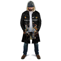 Custom Rugby Southern Hemisphere Cloak Argentina AUNZ South Africa Mascot Black - Polynesian Pride