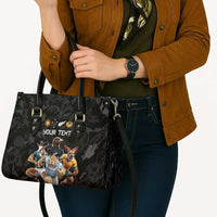 Custom Rugby Southern Hemisphere Leather Bag Argentina AUNZ South Africa Mascot Black LT9 - Polynesian Pride