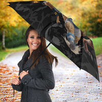 Custom Rugby Southern Hemisphere Umbrella Argentina AUNZ South Africa Mascot Black LT9 - Polynesian Pride