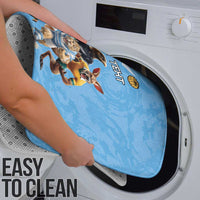 Custom Rugby Southern Hemisphere Bathroom Set Argentina AUNZ South Africa Mascot Blue - Polynesian Pride