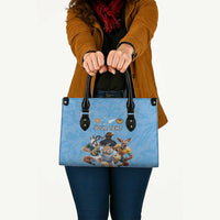 Custom Rugby Southern Hemisphere Leather Bag Argentina AUNZ South Africa Mascot Blue LT9 - Polynesian Pride