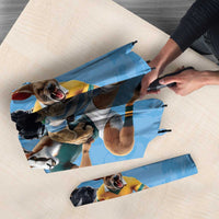 Custom Rugby Southern Hemisphere Umbrella Argentina AUNZ South Africa Mascot Blue LT9 - Polynesian Pride