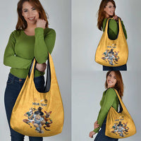 Custom Rugby Southern Hemisphere Grocery Bag Argentina AUNZ South Africa Mascot Gold - Polynesian Pride