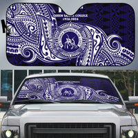 Tonga Queen Salote College 100th Years Auto Sun Shade Est 1926 Tongan Ngatu Tapa - Polynesian Pride