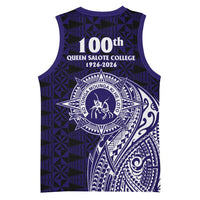 Tonga Queen Salote College 100th Years Basketball Jersey Est 1926 Tongan Ngatu Tapa - Polynesian Pride