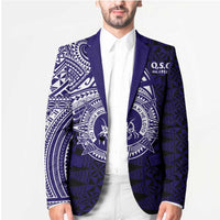 Tonga Queen Salote College 100th Years Blazer Est 1926 Tongan Ngatu Tapa - Polynesian Pride
