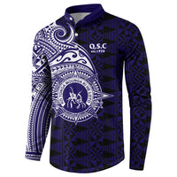 Tonga Queen Salote College 100th Years Button Sweatshirt Est 1926 Tongan Ngatu Tapa - Polynesian Pride