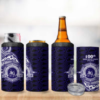 Tonga Queen Salote College 100th Years 4 in 1 Can Cooler Tumbler Est 1926 Tongan Ngatu Tapa - Polynesian Pride