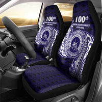 Tonga Queen Salote College 100th Years Car Seat Cover Est 1926 Tongan Ngatu Tapa - Polynesian Pride